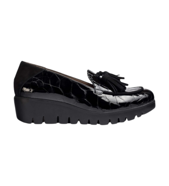 Wonders Mocasines de Piel Simone negro