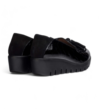 Wonders Mocasines de Piel Simone negro