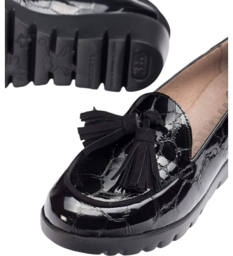 Wonders Mocasines de Piel Simone negro