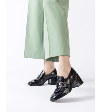 Wonders Mocassins en Cuir Victoria 01 Noir