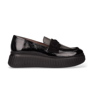 Wonders Mocasines de Piel XFLY 03 Negro