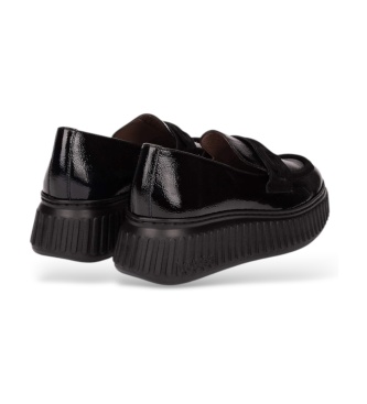 Wonders Mocasines de Piel XFLY 03 Negro