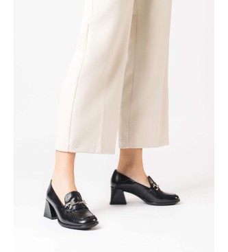Wonders Mocassins en Cuir Celia Noir