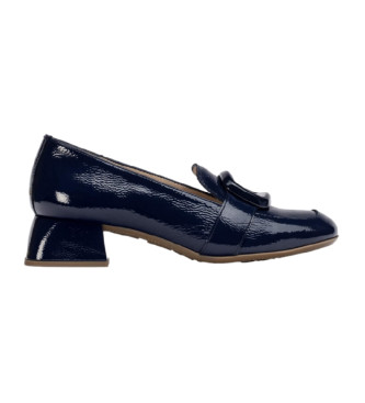 Wonders Elein dark blue leather loafers