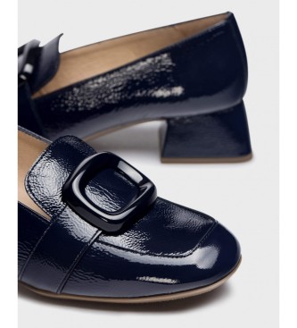 Wonders Elein dark blue leather loafers