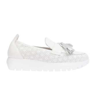 Wonders Leather moccasins Materia white