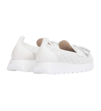 Wonders Leather moccasins Materia white