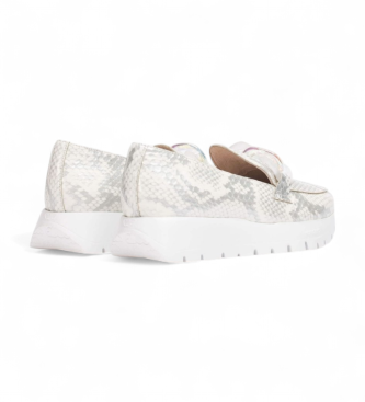 Wonders Rose l�dermockasiner vit