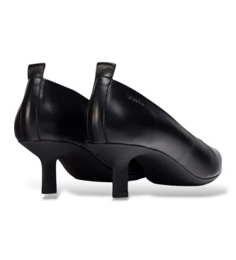 Wonders Sapatos de Couro Flexfit 02 Preto