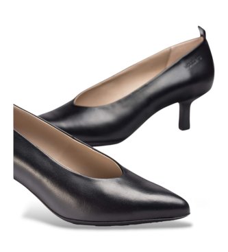 Wonders Sapatos de Couro Flexfit 02 Preto