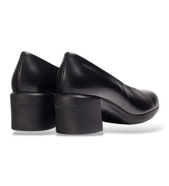 Wonders Reghost 01 Black Leather Shoes