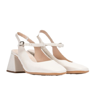 Wonders Witte Jane sandaal met hak -Hakhoogte: 6cm