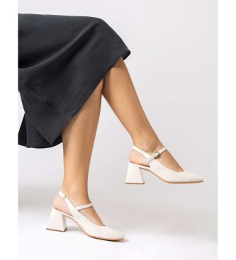 Wonders Vit Jane sandal med klack -Hlhjd: 6cm