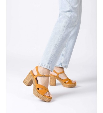 Wonders Sandales en cuir Giorgia Orange 