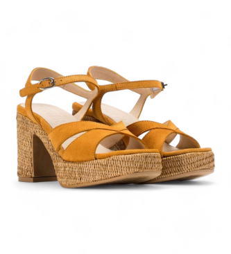 Wonders Sandales en cuir Giorgia Orange 