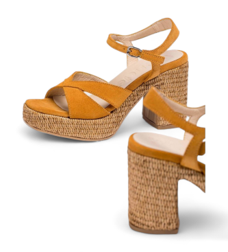 Wonders Sandales en cuir Giorgia Orange 