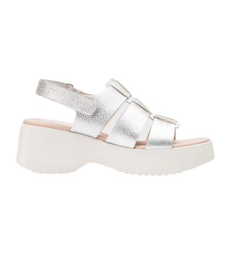 Wonders Nora silver leather sandals