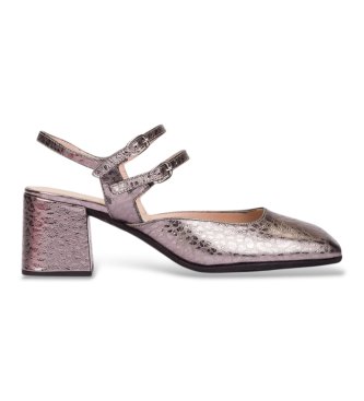 Wonders Silver Anila 02 Leather Sandals