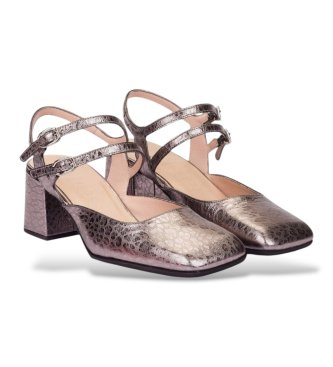 Wonders Silver Anila 02 Leather Sandals