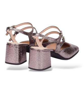 Wonders Silver Anila 02 Leather Sandals
