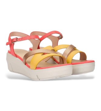 Wonders Sandali Flynn 83 in pelle gialla