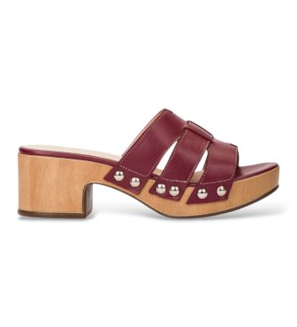 Wonders Leren Sandalen Miercoles 61 Bordeaux