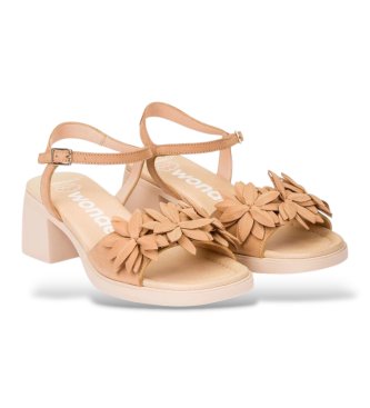 Wonders Sandales en Cuir Moai 02 Beige