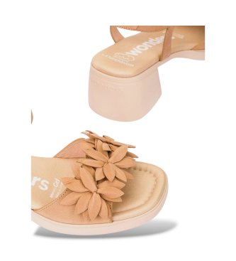 Wonders Sandales en Cuir Moai 02 Beige