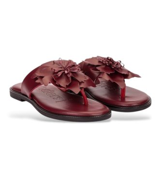 Wonders Usnjene sandale Musa 87K burgundska