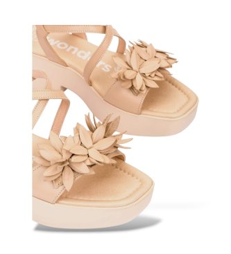 Wonders Sandales en Cuir Venus 02 Beige