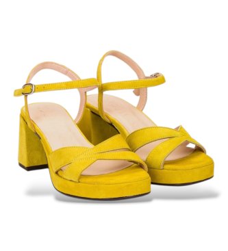 Wonders Sandales en Cuir Zaida 20 Jaune