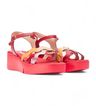 Wonders Andy pink leather sandals