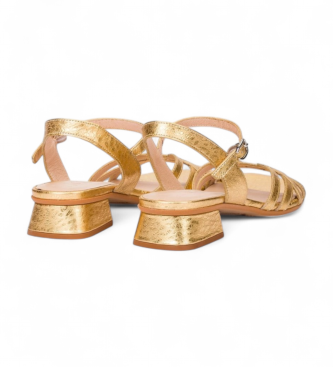 Wonders Sandalias de Piel Caliza 03 dorado
