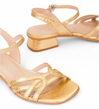 Wonders Sandalias de Piel Caliza 03 dorado