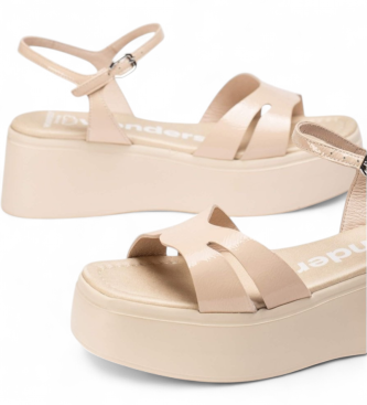 Wonders Sandales en cuir Celina nude