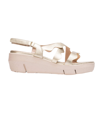 Wonders Golden Colorado Leather Sandals