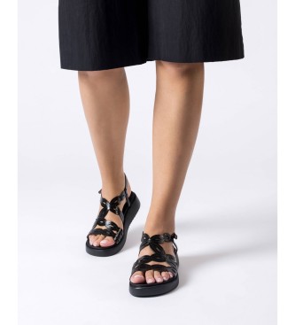 Wonders Sandales en cuir Darya Noir