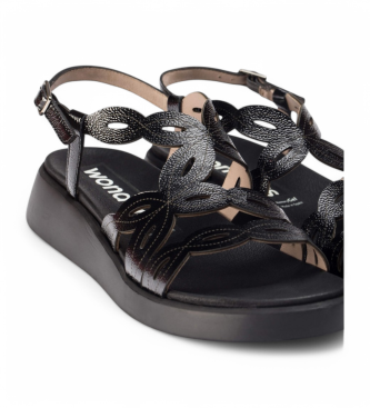 Wonders Sandales en cuir Darya Noir