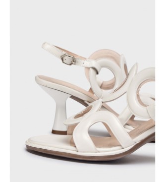 Wonders Hvide sandaler med hl i lder Hvid -Hlhjde: 6 cm