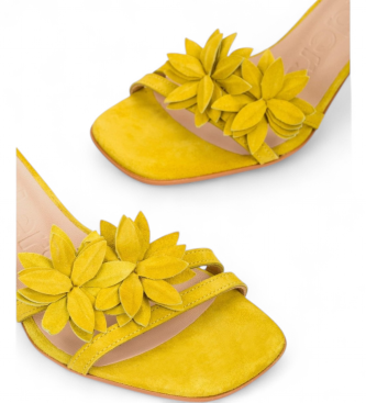 Wonders Sandalias de Piel Estela 03 amarillo