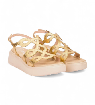 Wonders Sandalias de Piel Heaven 03 dorado