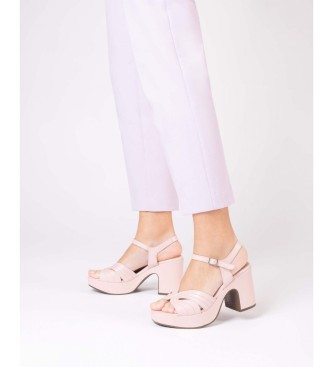 Wonders Leather Sandals Lisbon pink