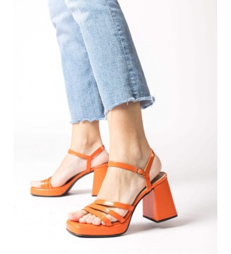 Wonders Ledersandalen Liebe orange