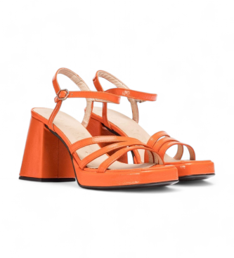 Wonders Sandaler i lder Love orange