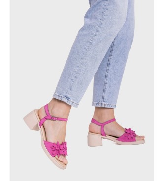 Wonders Sandales en Cuir Moai 02 Rose