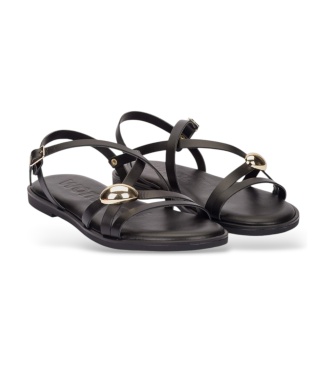 Wonders Musa 23 sandaler i læder, sort