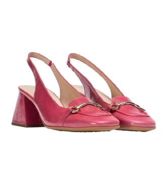 Wonders Jazmin Rosa Usnjene sandale s peto Pink Pink
