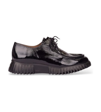 Wonders Wallabee Flexfly 23 Schuhe aus Leder Schwarz