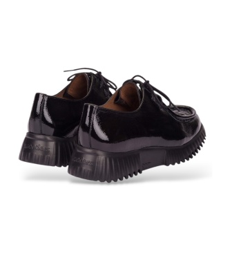 Wonders Wallabee Flexfly 23 Schuhe aus Leder Schwarz