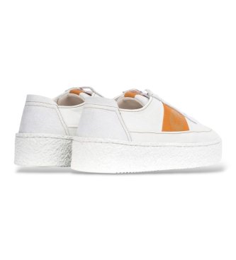 Wonders Baskets en Cuir à lacets Blanc